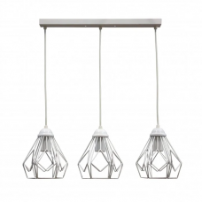 Стельова люстра три плафони з металу під лампу Е27