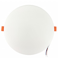 Потолочный светодиодный светильник встраиваемый ESTER 24Вт круглый 5000К естественный белый