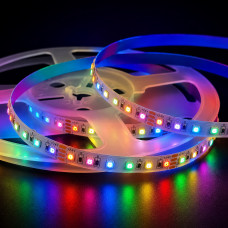 Лента 24 вольта разноцветная RGB светодиодная SMD3535 120 д.м. 17Вт/м IP20 ...