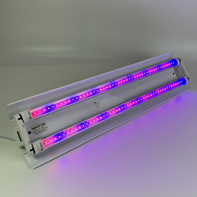 Світильник світлодіодний 600мм для рослин з біколорними фітолампами 2×Т8 0,6м 8Вт з кабелем 1.5м LED STORY