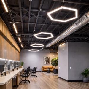 Світильник Hexagon led 45Вт 6500K для офісу та магазину