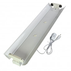 Светильник для 2*9Вт LED ламп T8 G13 0,6м с кабелем 1.5м и выключателем