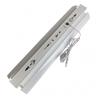 Світильник для 2*9Вт led ламп T8 G13 0,6 м з кабелем 1.5м і вимикачем