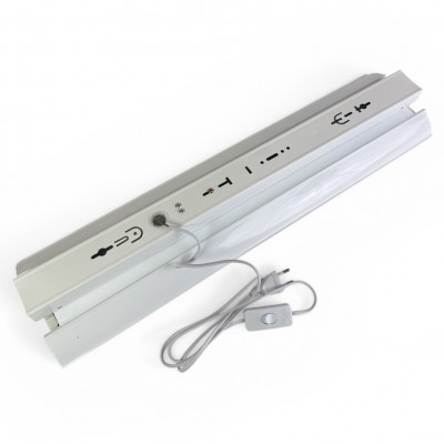 Светильник для рассады и растений на 2 LED лампы: 1×Т8 0,6м 8Вт Fito + 1×4000K 9W с кабелем 1.5м LED STORY