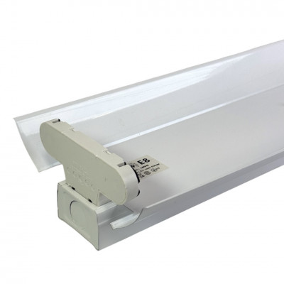 Світильник металевий з розсіювачем під 2*9Вт led лампи Т8 G13 0.6 м двостороннє підключення