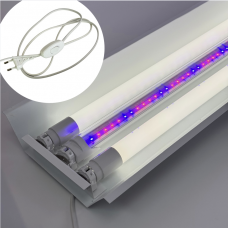 Led светильник для растений и рассады на три лампы Т8 1,2м фито + 2×5000K 5...