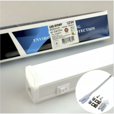 Светильник светодиодный 600мм 12Вт 6000К 1200Лм линейный с кнопкой