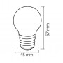 Светодиодная Led лампа шар E27 RAINBOW 1W (белый) - фото №2
