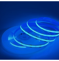 Светодиодная лента COB 12V 320д.м. IP20 12W голубой лёд продажа бобинами 5м (цена 1м)