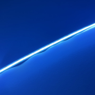 Светодиодная лента COB 12V 320д.м. IP20 12W голубой лёд продажа бобинами 5м (цена 1м)