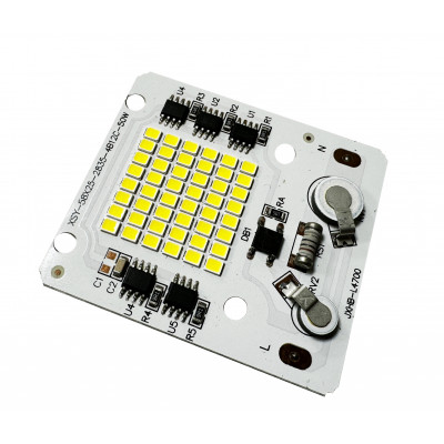 Світлодіодна матриця 220В 50w IC SMART CHIP 6500К (вбудований драйвер з захистом)
