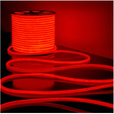 Светодиодный неон 120 д.м. 15×7мм 220В 9.6Вт/м IP65, красный (цена 1м)