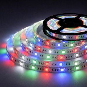 Светодиодная лента RGBW ( 6000К ) 4/1 12V SMD 5050 60 д.м. IP20  Biom Professional (цена 1м)