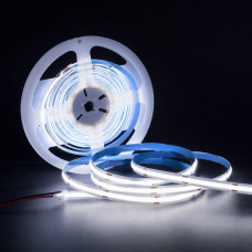 Светодиодная лента COB 220V 10W/м 6500K холодный белый 240 LED/м LED STORY ...