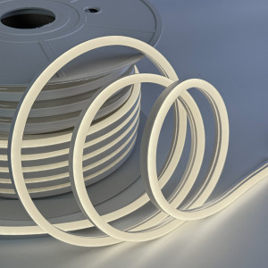 Светодиодный flex неон нейтрально-белый 12В 120д.м. 8×16мм IP65 8Вт/м (цена 1 м)