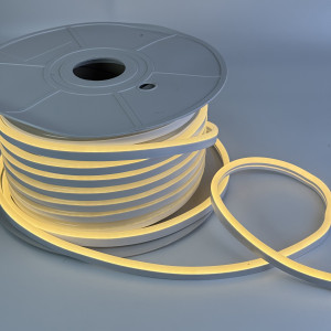 Світлодіодний неон 12В білий теплий 8Вт/м SMD 2835 120 д.м. IP65 8/16мм (ці...