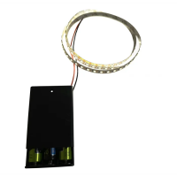Світлодіодна led стрічка 1м 5V 500 Лм/м нейтральна від батарейок/акумуляторів 3хАА