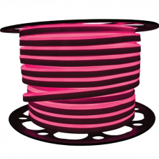 Светодиодная неоновая лента SMD 2835 10W 120 д.м. IP68 220В 8х16мм розовый (цена 1м)