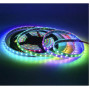 Светодиодная смарт лента RGB RW 1LED SMD 5050 5V 60 д.м. IP67 WS2812b PIXEL белая подложка (цена 1 м) - фото №1