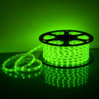 Світлодіодна стрічка 220V SMD 2835 48 д.м. IP65 зелений 10мм (ціна 1м) СВЯТ...