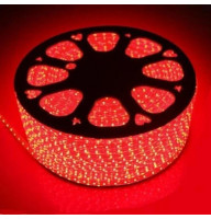 Світлодіодна стрічка 220V SMD 2835 48 дм. IP65 червоний 10мм (ціна 1 м) Від 10м МИГАЮЧА