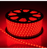 Світлодіодна стрічка 220V SMD 2835 48 дм. IP65 червоний 10мм (ціна 1 м) Від 10м МИГАЮЧА