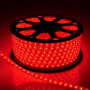 Светодиодная лента 220V SMD 2835 48 дм. IP65 красный 10мм (цена 1 м) От 10м МИГАЮЩАЯ - фото №1