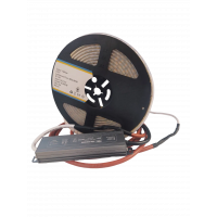  Светодиодная лента 5м для бани и сауны 3000K желтый цвет + блок питания 24В IP68