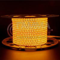 Світлодіодна стрічка AVT-120B2835-220V-6W/m IP65 10*6mm жовтий (ціна 1 м)