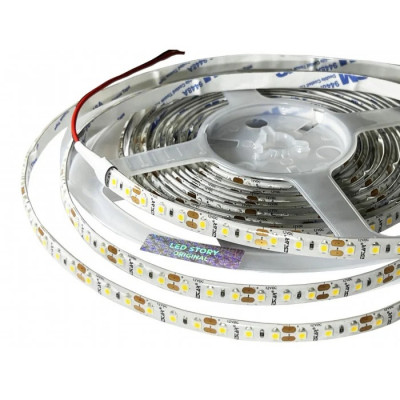 Светодиодная лента Estar Люкс SMD 3528 12В 120 д.м. IP65 теплый белый цвет 2900-3200К ширина 8мм упаковка 5м (цена 1м)