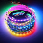Світлодіодна стрічка RGB RW 1LED SMD 5050 5V 60 д.м. IP65 WS2812b PIXEL (ціна 1м) біла основа - фото №2