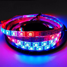 Світлодіодна стрічка RGB RW 1LED SMD 5050 5V 60 д.м. IP65 WS2812b PIXEL (ціна 1м) біла основа