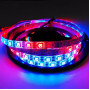 Світлодіодна стрічка RGB RW 1LED SMD 5050 5V 60 д.м. IP65 WS2812b PIXEL (ціна 1м) біла основа - фото №1