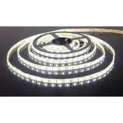 Светодиодная лента SMD 5050 12V 60 д.м. IP65, белый холодный (цена 1м)