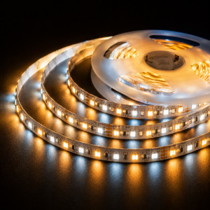 Светодиодная лента 24V smd5050 60 d.m. IP20 5in1/WRGBWW/RGB+WW+CW (RGB+CCT) продажа бобина 5м (цена 1м)