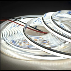 Светодиодная лента сплошного свечения 12В COB 10W/m 256д.м 6000-6500K холодный белый IP20 продажа от 5м (цена 1м)