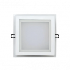 Светодиодный светильник Glass Rim 12W 220V квадрат 3000К теплый свет