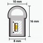 Светодиодный неон 12V, SMD 2835, IP68, 6000К, 22-24 Lm, 8*16, белый (цена 1м) - фото №2