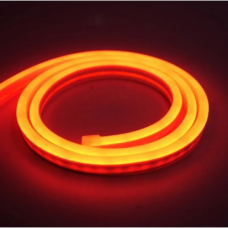 Светодиодный неон 2835-12V-120-10W/m IP68 6*12mm оранжевый (цена 1 м)