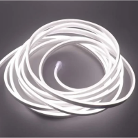 Светодиодный неон 2835-12V-120-12W/m IP68 6*12mm нейтральный белый (цена 1 м)