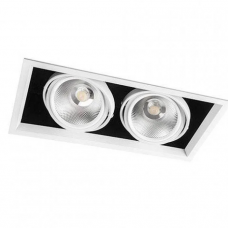 Світлодіодний світильник AL212 60W 2xCOB 4000K грильято Feron