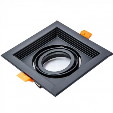 Світлодіодний світильник DLT201 чорний грильято Feron під лампу MR-16