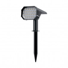 Світильник грунтовий 1Вт 5В вбудована сонячна панель IP54 6500К біле холодне світло