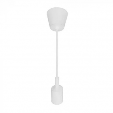 Світильник підвісний білий під 1 лампу Е27, пластиковий VOLTA Horoz Electric