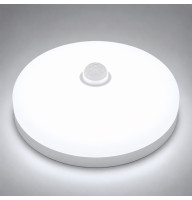 Світильник світлодіодний AVT-ROUND SENSOR-13W (124/1) з датчиком руху IP40