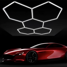 Светильник для коммерческих помещений 168W светодиодный 18480Lm 5hexs 6500К холодный белый