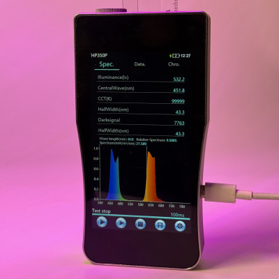 Світлодіодна фітолампа 18W 4 гілки USB Full Spectrum 660/450 nm таймер