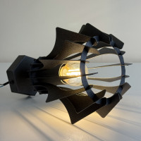 Світильник бра для спальні лофт чорний метал E27