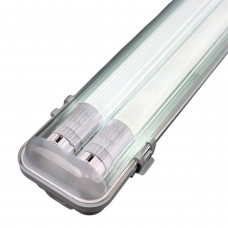 Світильник стельовий промисловий з 2 лампами Т8 16Вт 6500К вологозахищений корпус SLIM 120 см