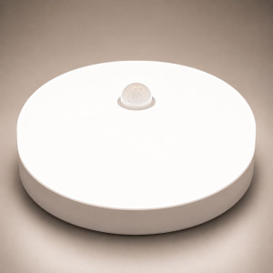 Світильник світлодіодний AVT-ROUND SENSOR-9W (123/1) з датчиком руху,вологозахист IP40
